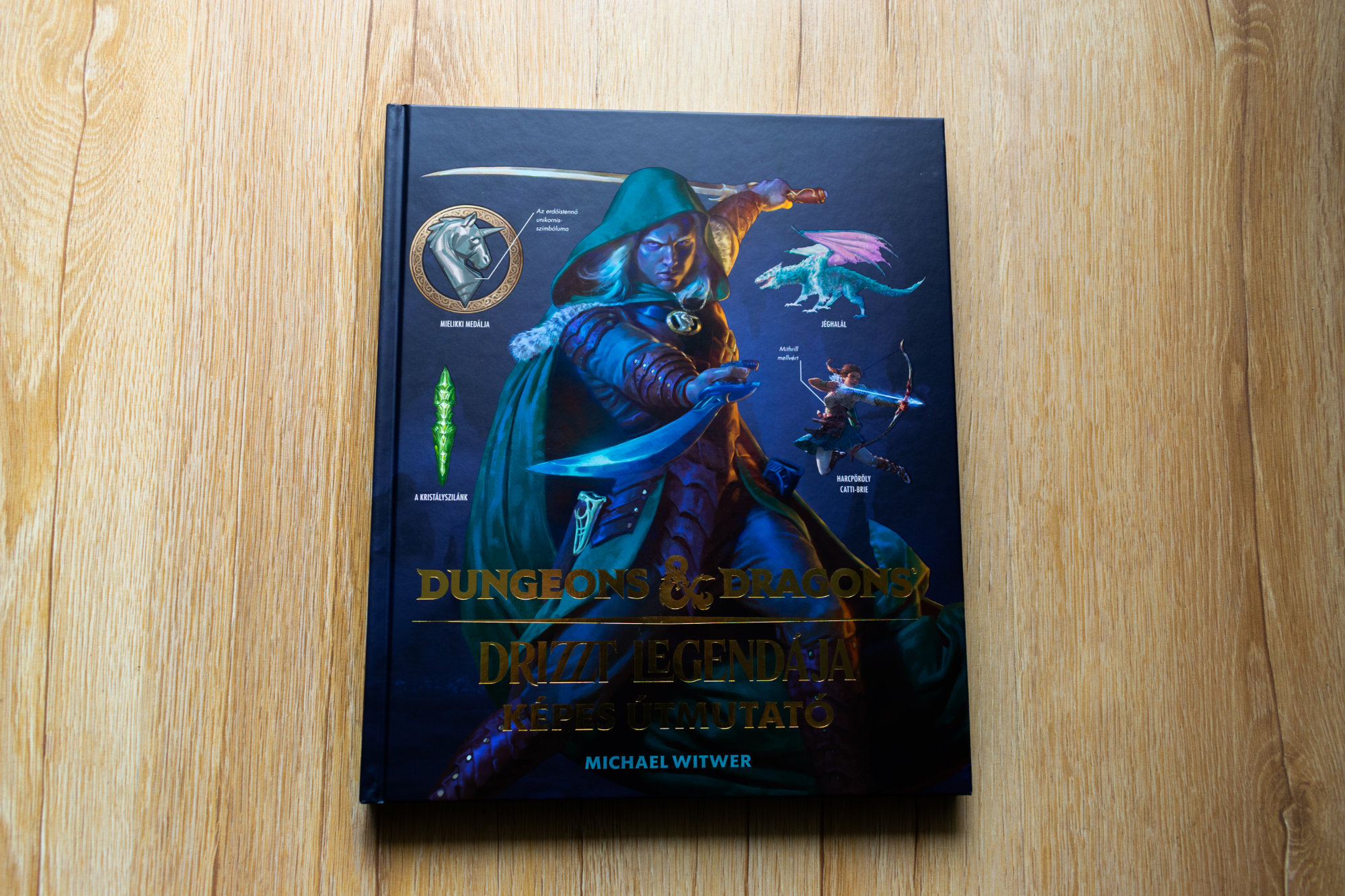 A Kolibri Kiadó gondozásában megjelent Drizzt legendája: Képes útmutató borítója.